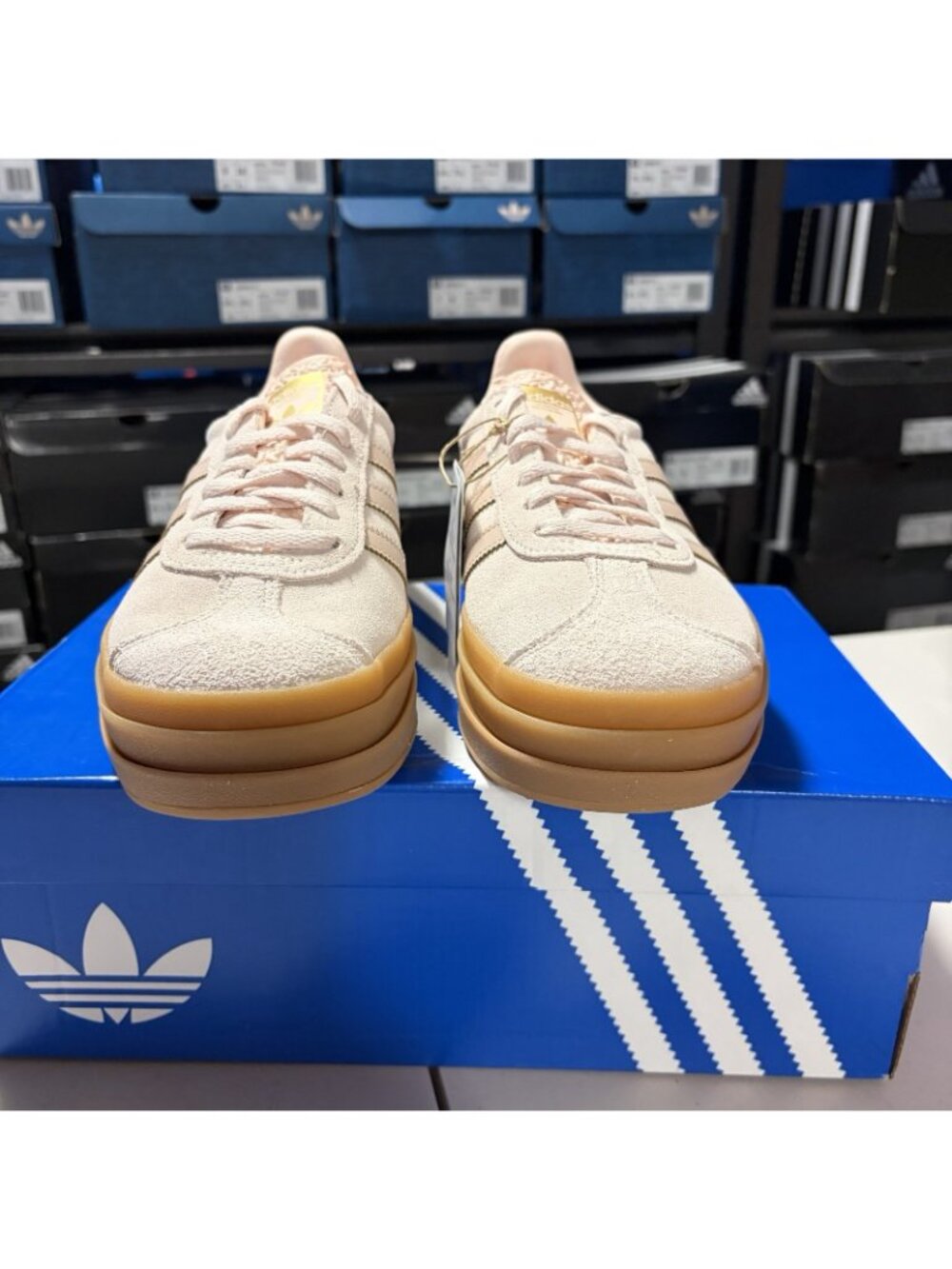 Size 7 - Adidas Gazelle Bold J Unisex - Jq1296 - Picture 2 of 7